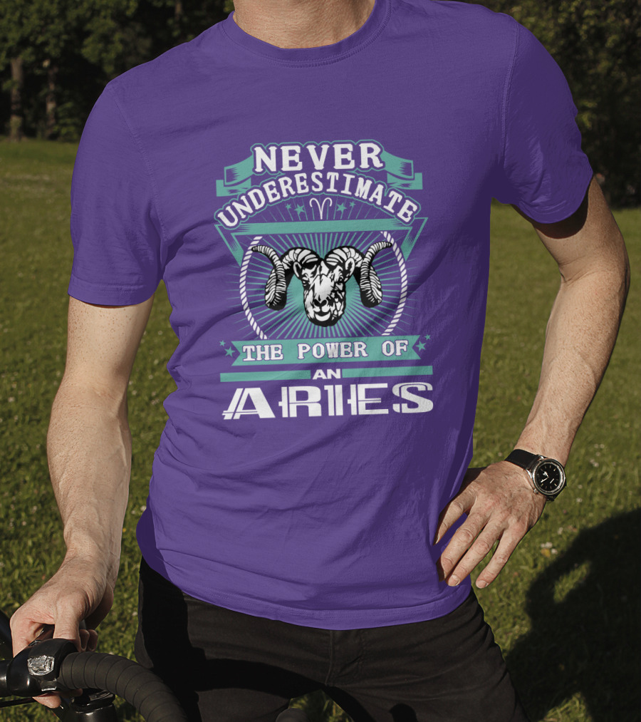 Never Underestimate The Power Of An Aries T-Shirt