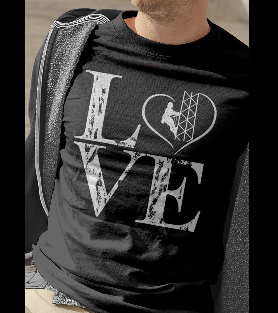LOVE Heart Tower Climber T-Shirt
