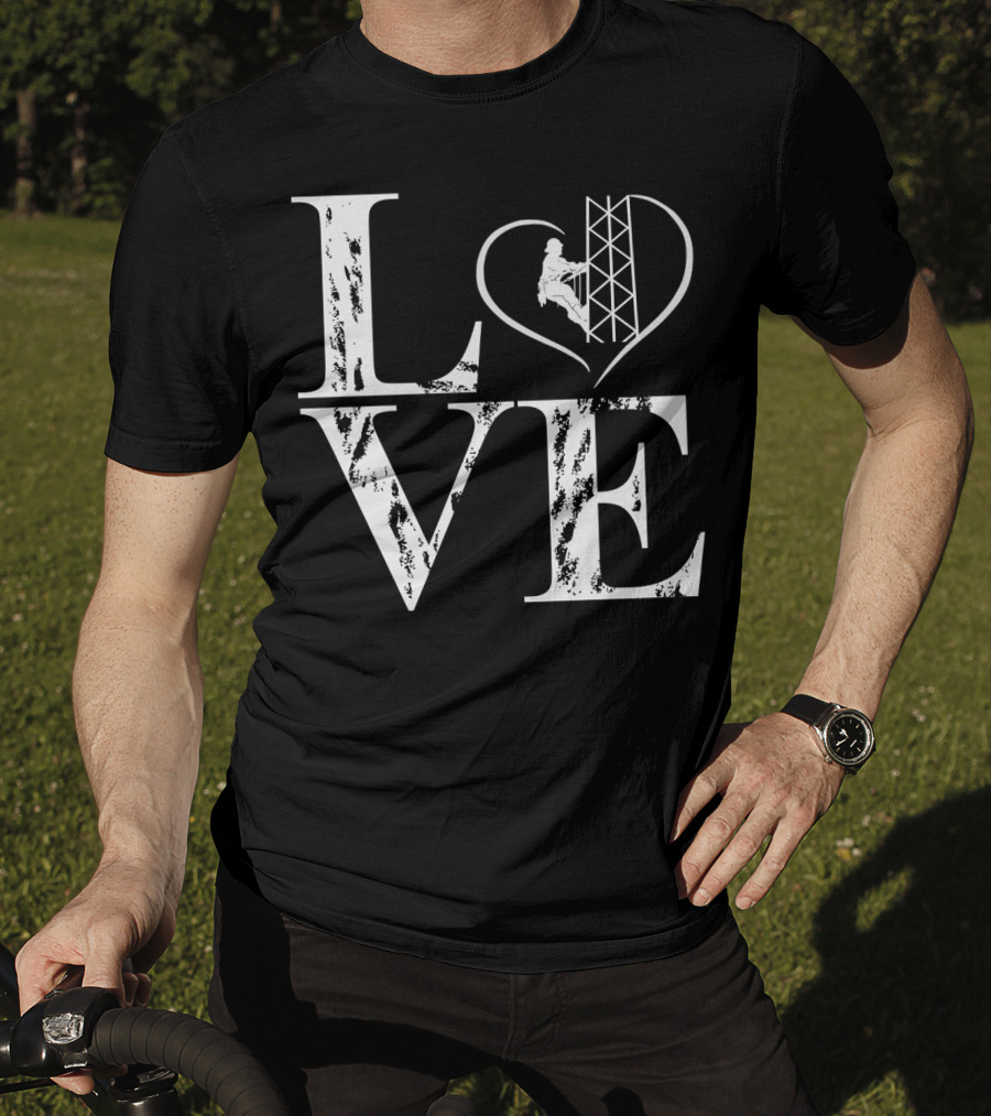 LOVE Heart Tower Climber T-Shirt