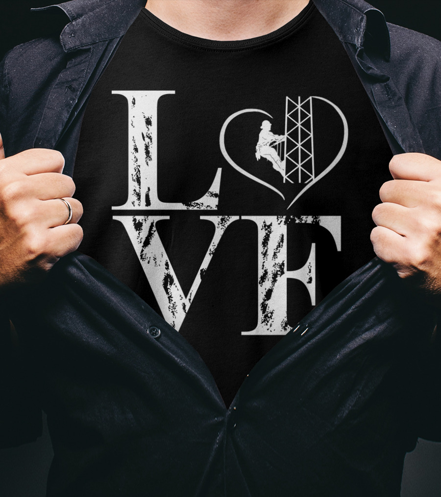 LOVE Heart Tower Climber T-Shirt