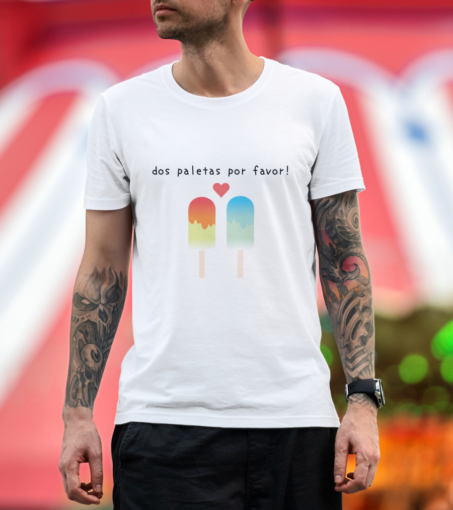 Dos Paletas Por Favor Popsicles Heart Duo T-Shirt