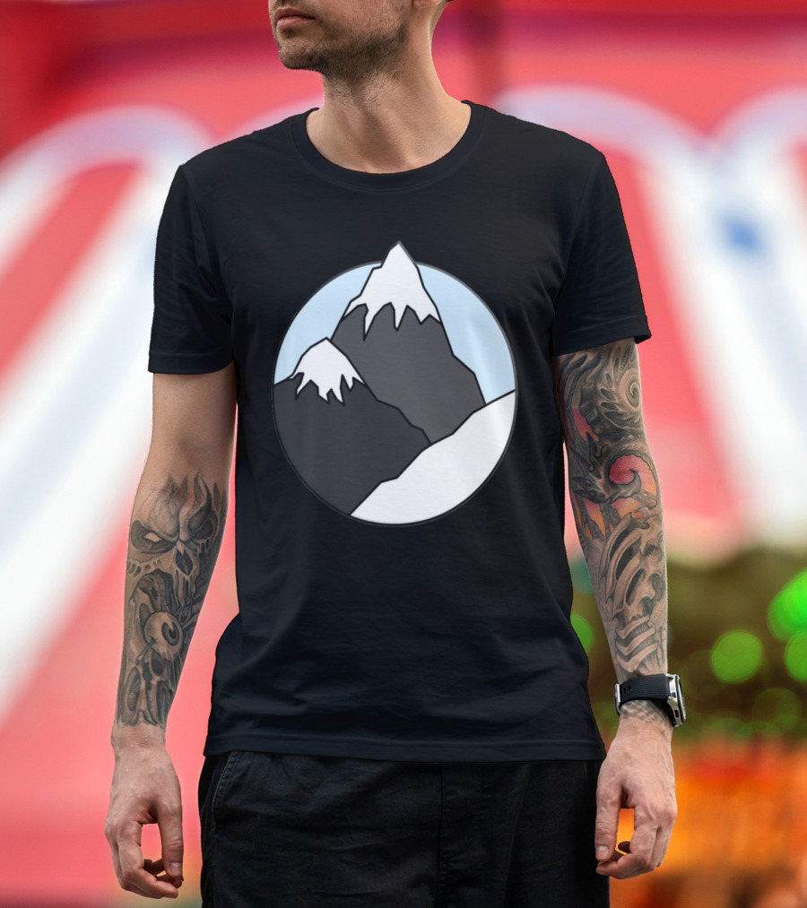 Majestic Peaks of Ice Mountain Snow-Capped T-Shirt