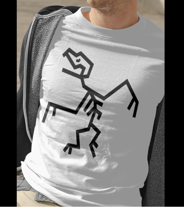 Pterodactyl Fossil Skeleton Flying Dinosaur Outline T-Shirt
