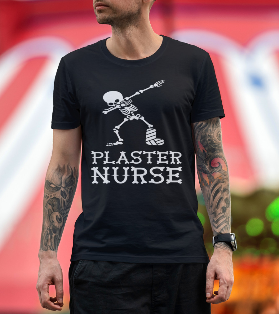 Dab Dabbing Skeleton Plaster Nurse T-Shirt