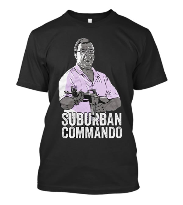 Suburban Commando Styled Humor With Retro Action Pose T-Shirt
