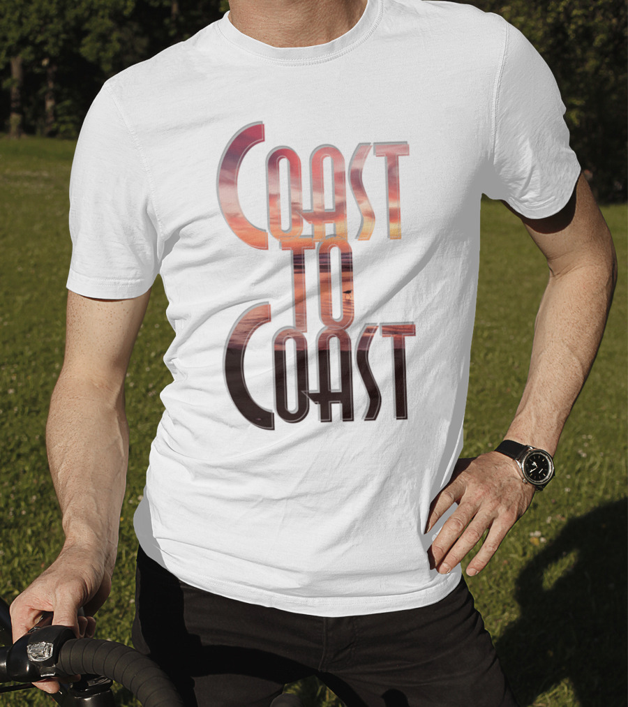 Coast To Coast AM Sunset Reflections T-Shirt
