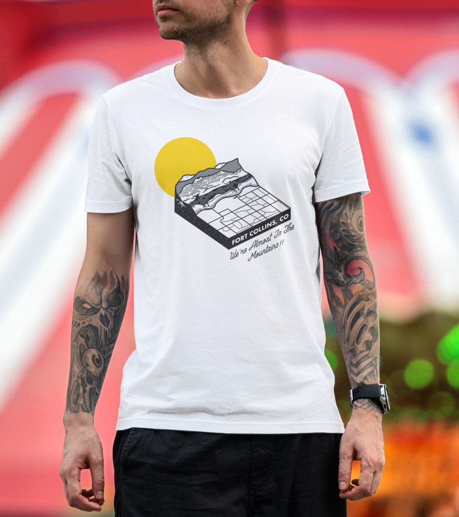 Almost There Yellow Sun Over Mountain T-Shirt