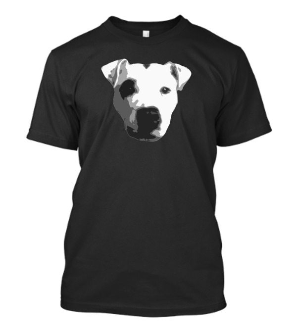 Black And White Dog Illustration Dru From PaulTalks T-Shirt