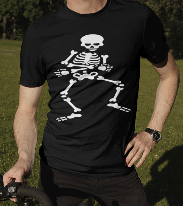 Skibidi Challenge Meme Dancing Skeleton Pose T-Shirt