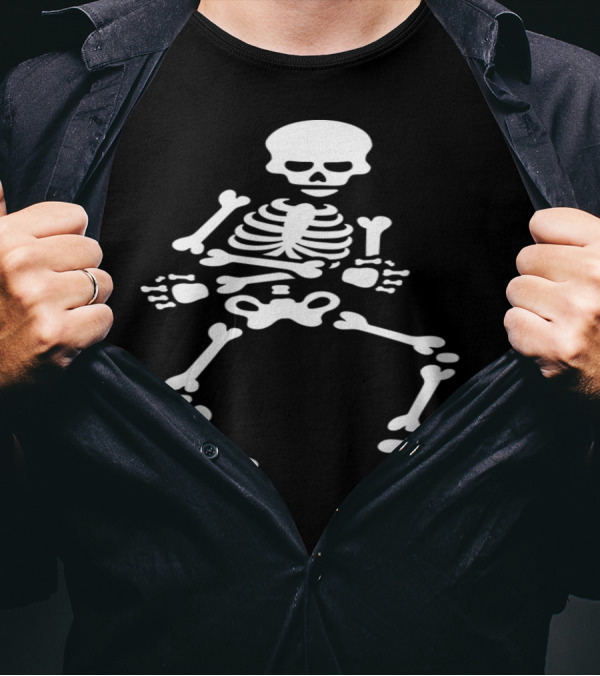 Skibidi Challenge Meme Dancing Skeleton Pose T-Shirt