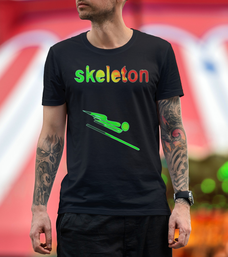 skeleton Winter Games 2reborn Racing T-Shirt