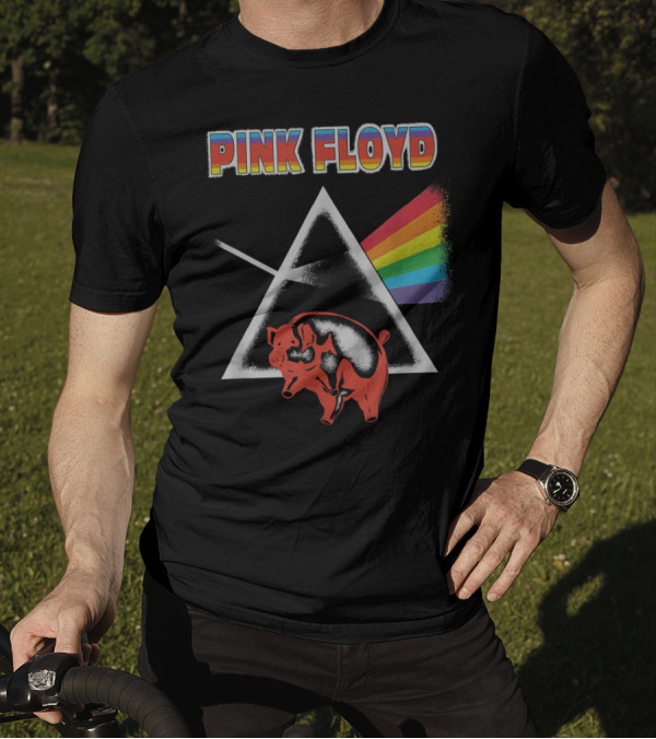Pink Floyd Dark Side Of The Moon Pig Retro T-Shirt
