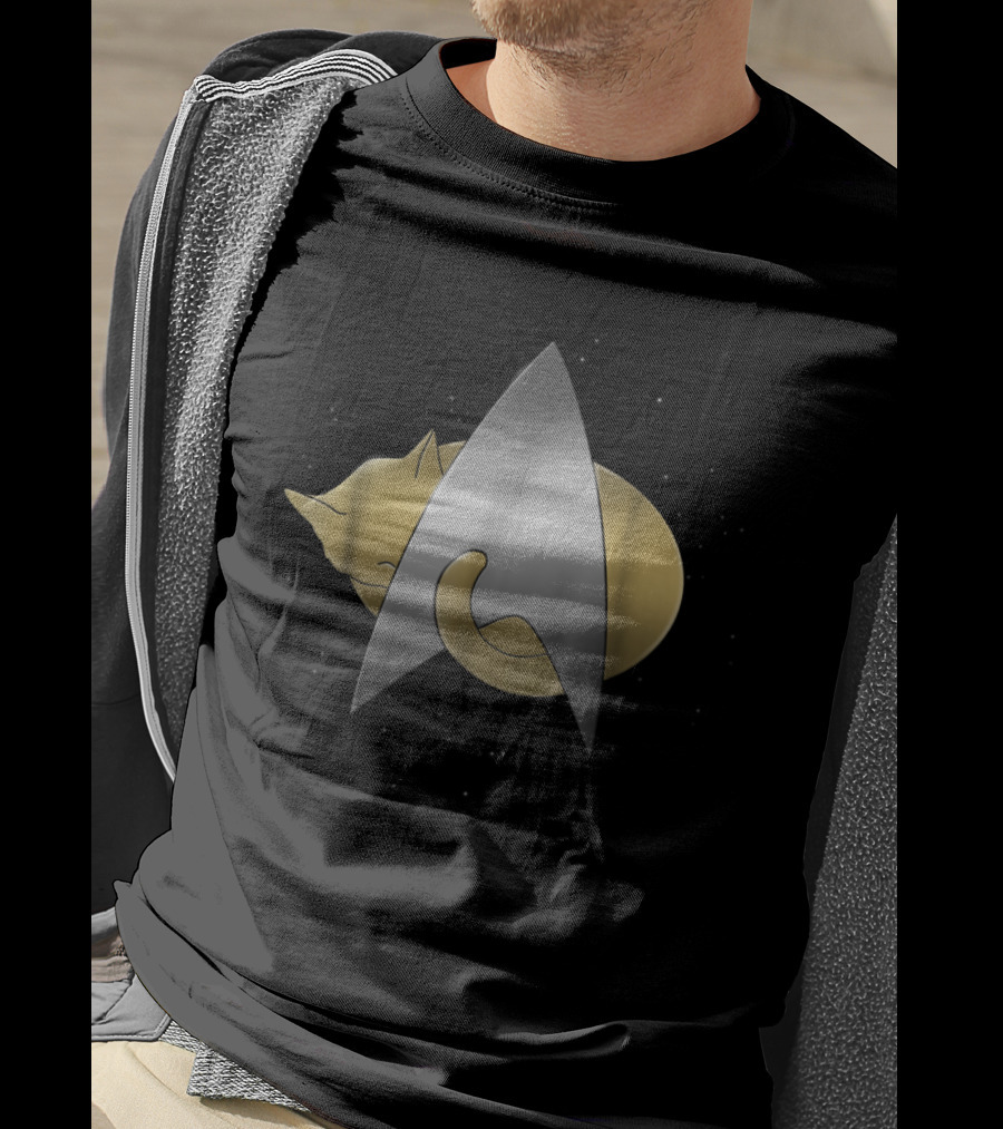 Star Trek Kitty Cat Chevron T-Shirt