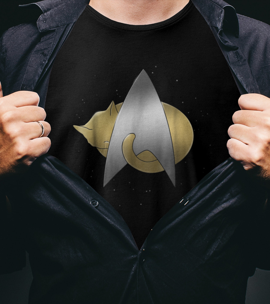 Star Trek Kitty Cat Chevron T-Shirt