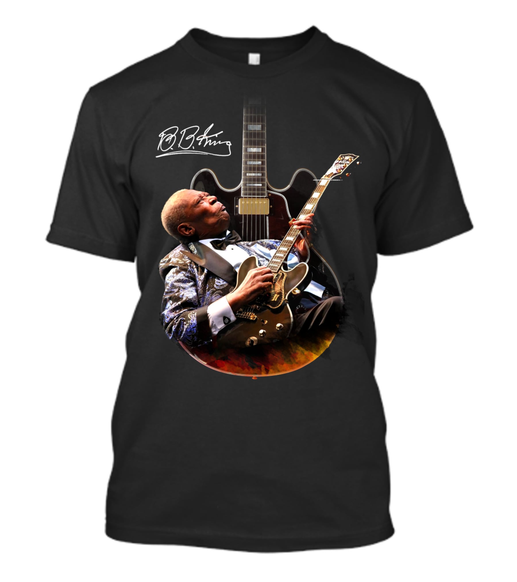 B.B. King Signature Blues Legend With Iconic Guitar T-Shirt