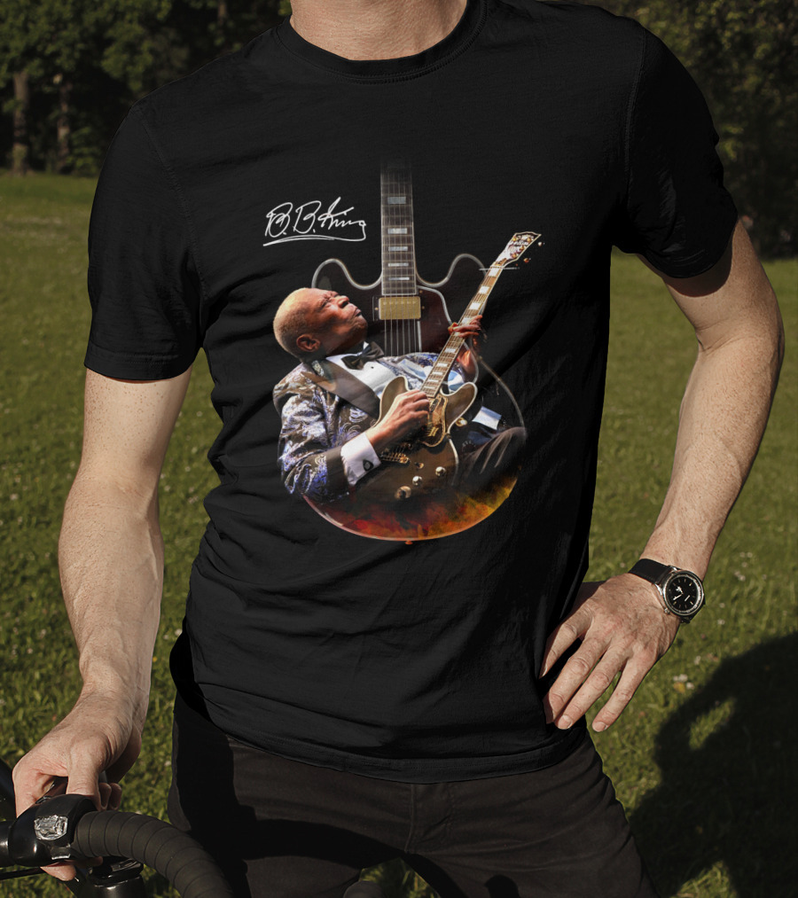 B.B. King Signature Blues Legend With Iconic Guitar T-Shirt