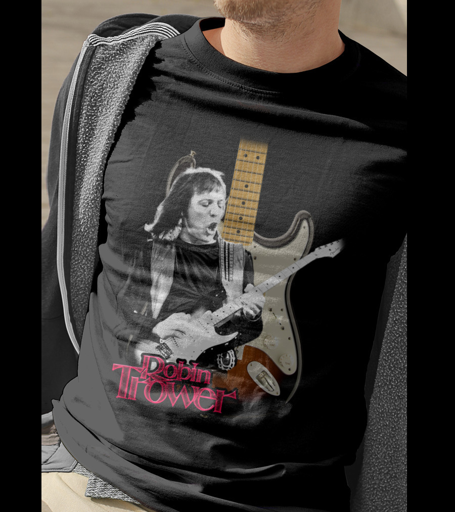 Robin Trower Electric Guitar Performance Iconic T-Shirt