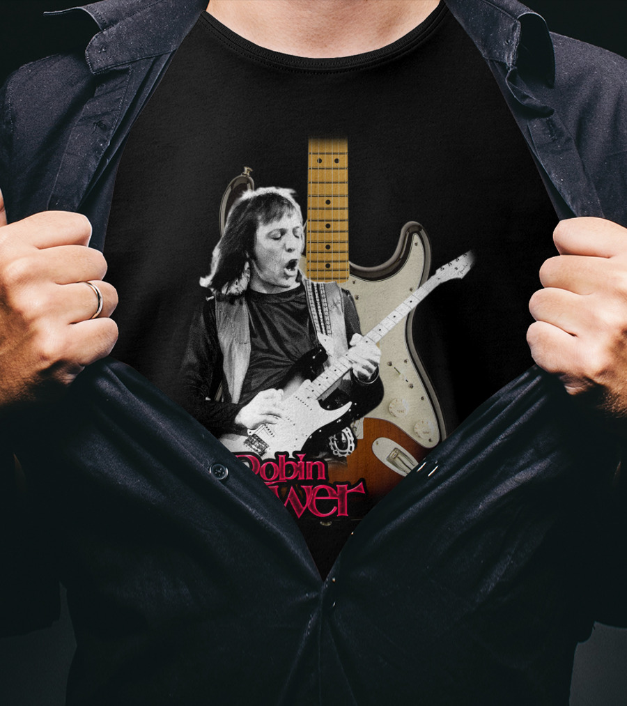 Robin Trower Electric Guitar Performance Iconic T-Shirt