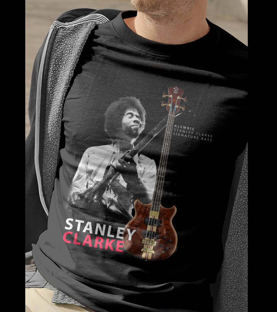 Stanley Clarke Alembic Signature Bass Album Cover T-Shirt