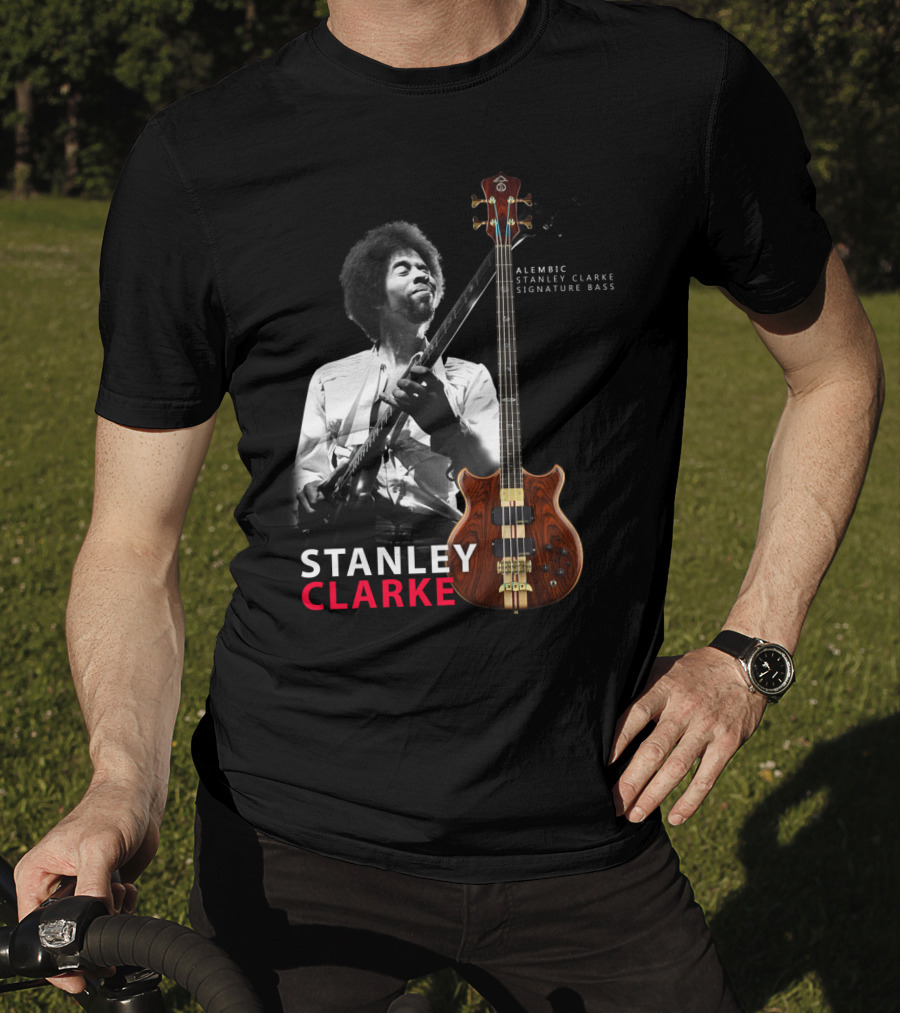 Stanley Clarke Alembic Signature Bass Album Cover T-Shirt