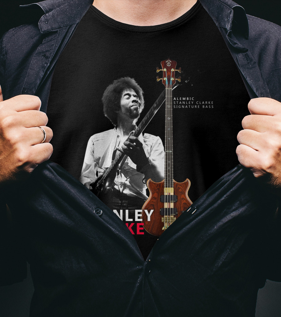 Stanley Clarke Alembic Signature Bass Album Cover T-Shirt
