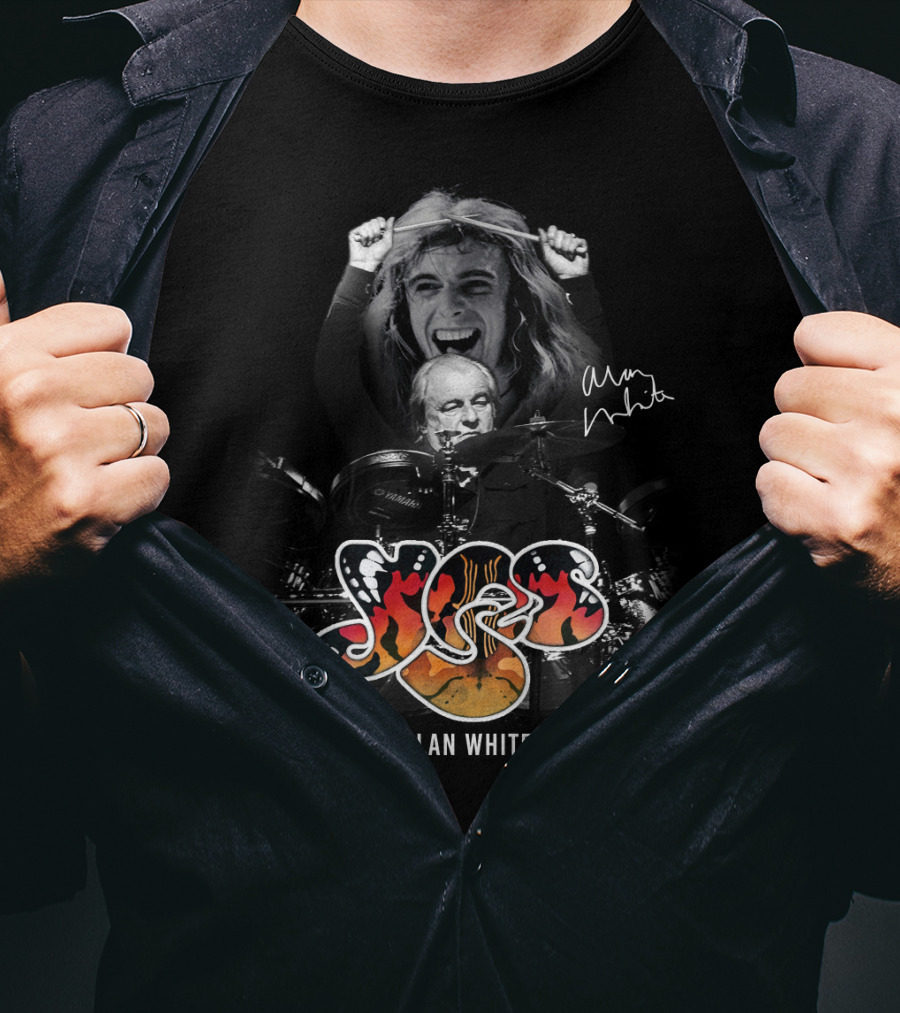 Yes Alan White Signature Tribute - Psychedelic Fire T-Shirt