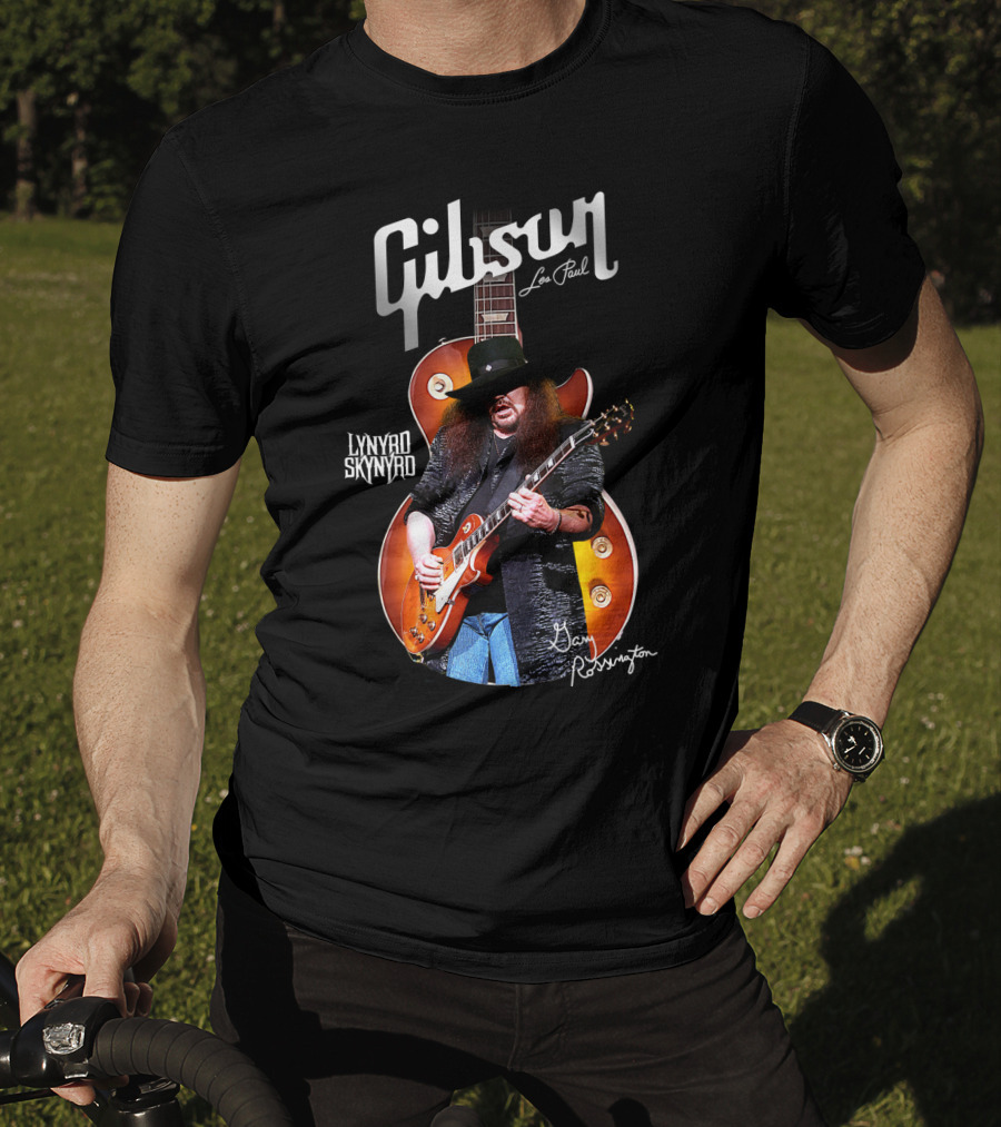 Gibson Les Paul Lynyrd Skynyrd Gary Rossington T-Shirt
