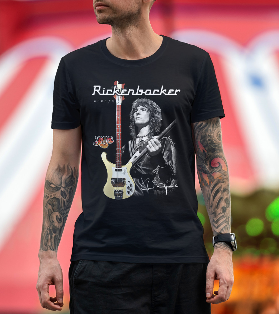 Rickenbacker 4001/8 Yes Chris Squire Signature T-Shirt