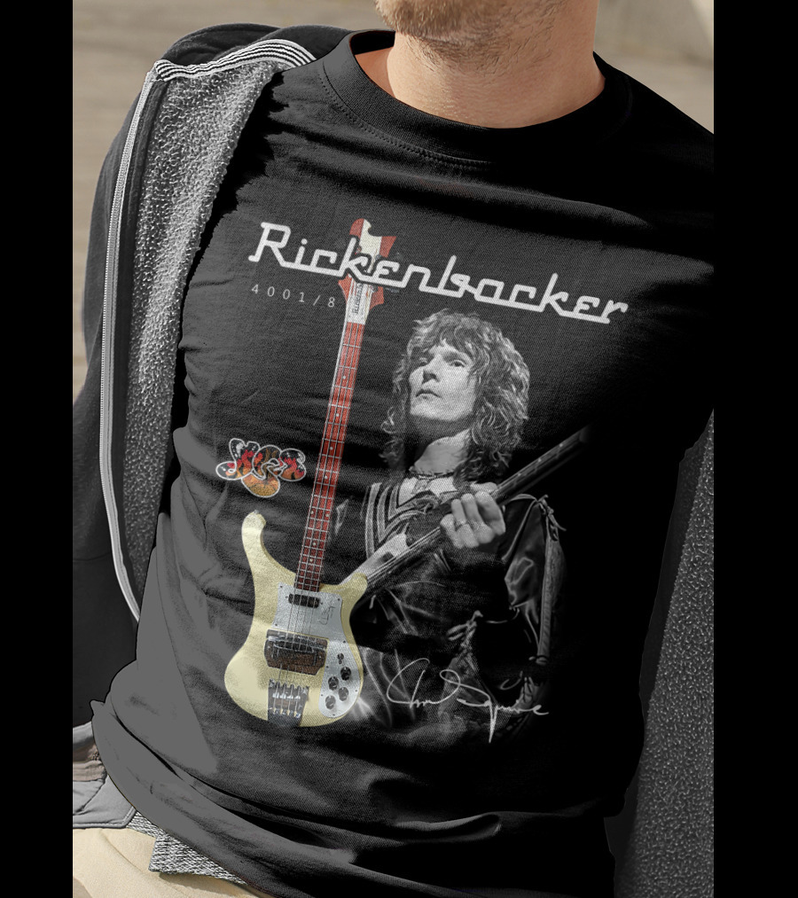Rickenbacker 4001/8 Yes Chris Squire Signature T-Shirt
