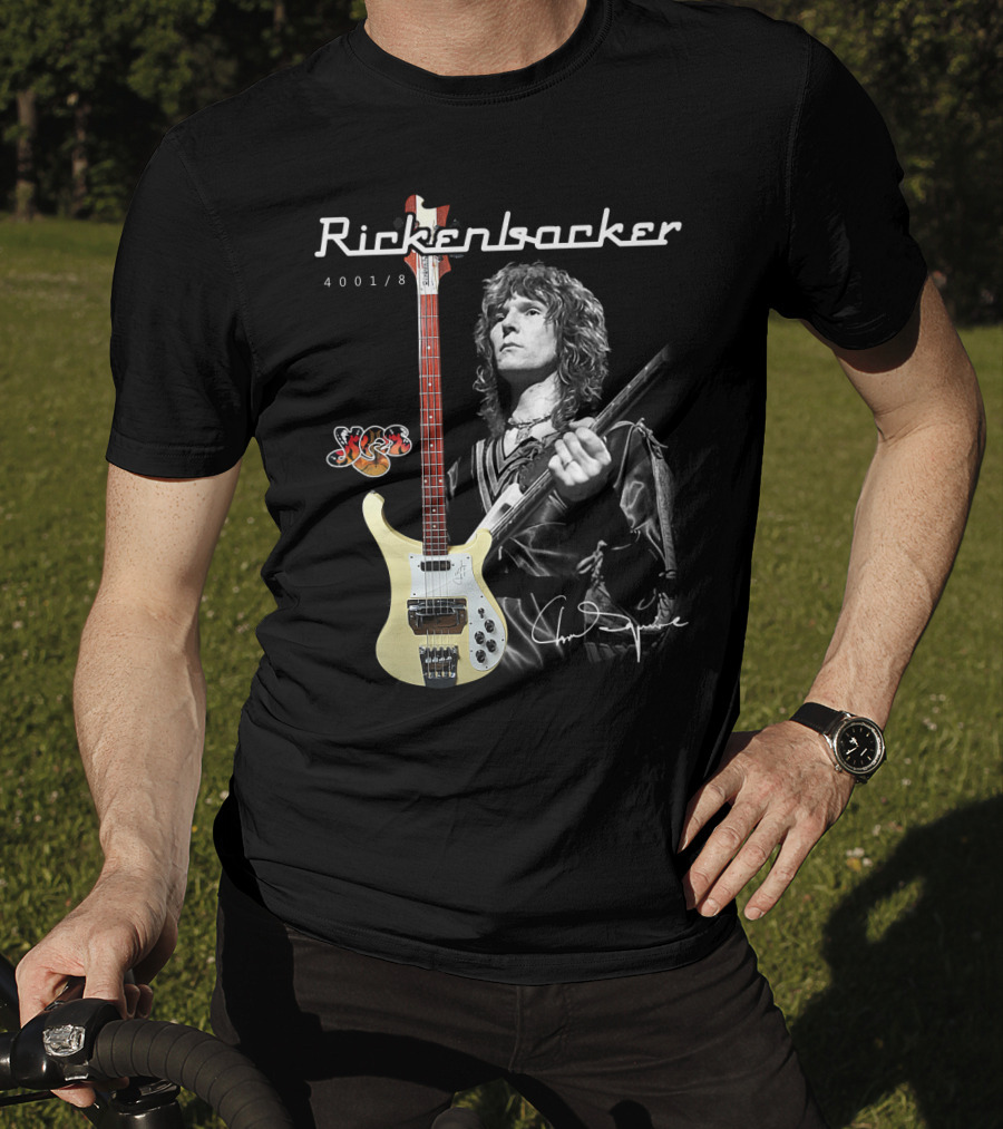 Rickenbacker 4001/8 Yes Chris Squire Signature T-Shirt