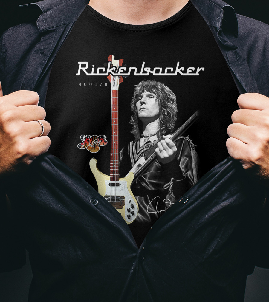 Rickenbacker 4001/8 Yes Chris Squire Signature T-Shirt
