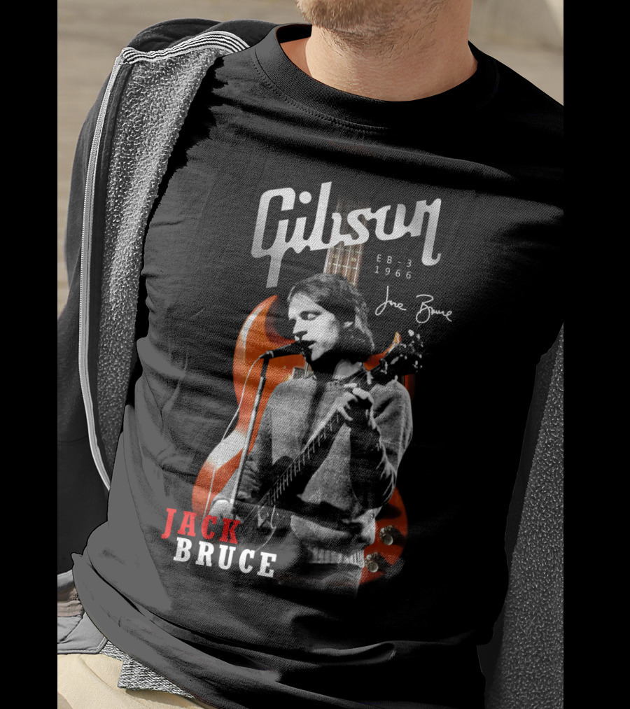 Gibson EB-3 1966 Jack Bruce Signature Bass Iconic Musician T-Shirt