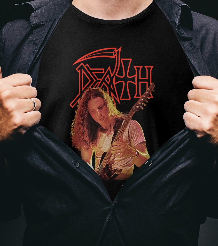 Chuck Schuldiner DEATH Metal Band Iconic Guitarist T-Shirt