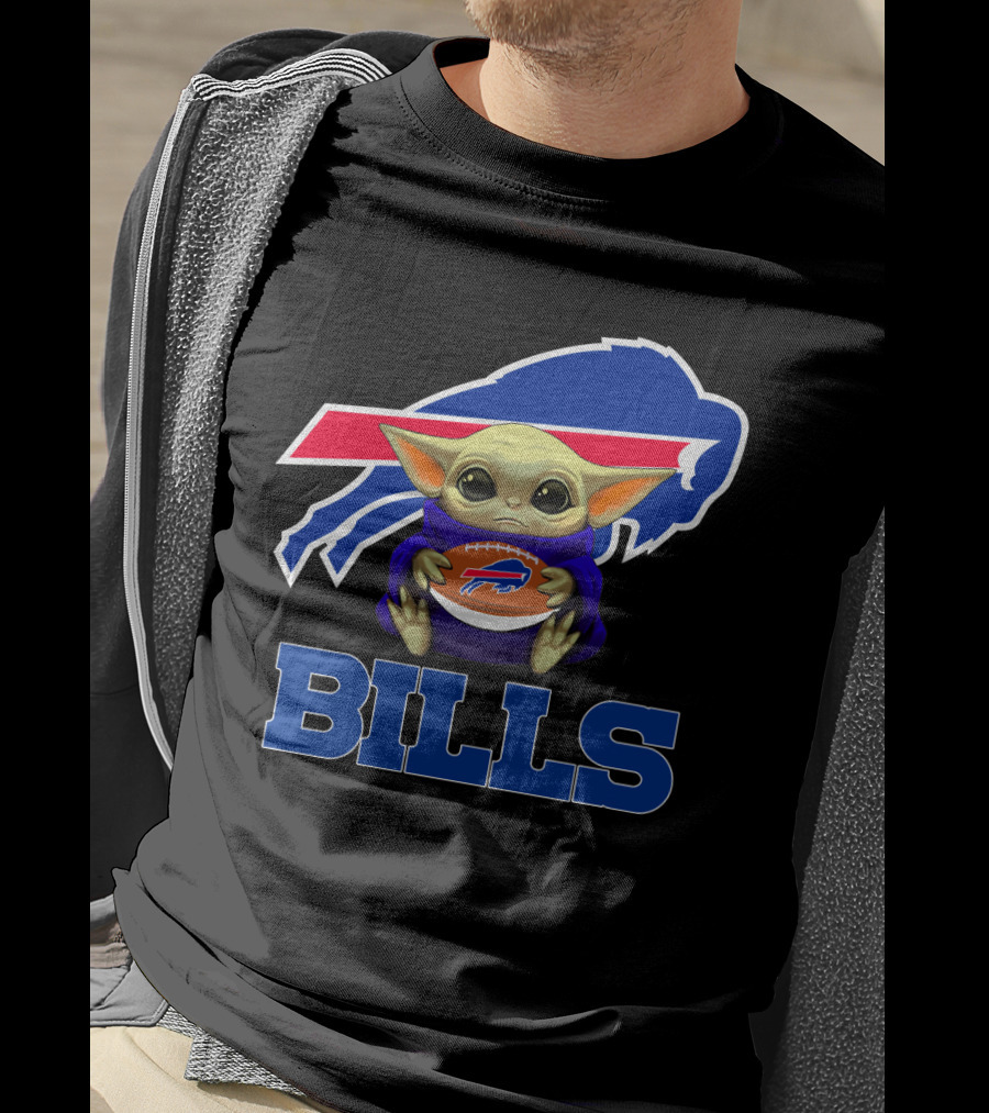 Buffalo Bills Baby Yoda Football Fan T-Shirt