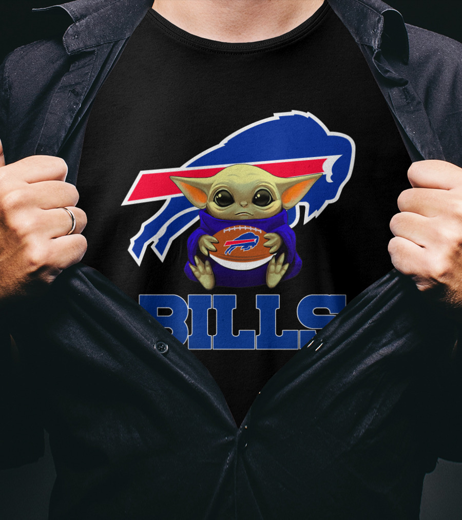 Buffalo Bills Baby Yoda Football Fan T-Shirt