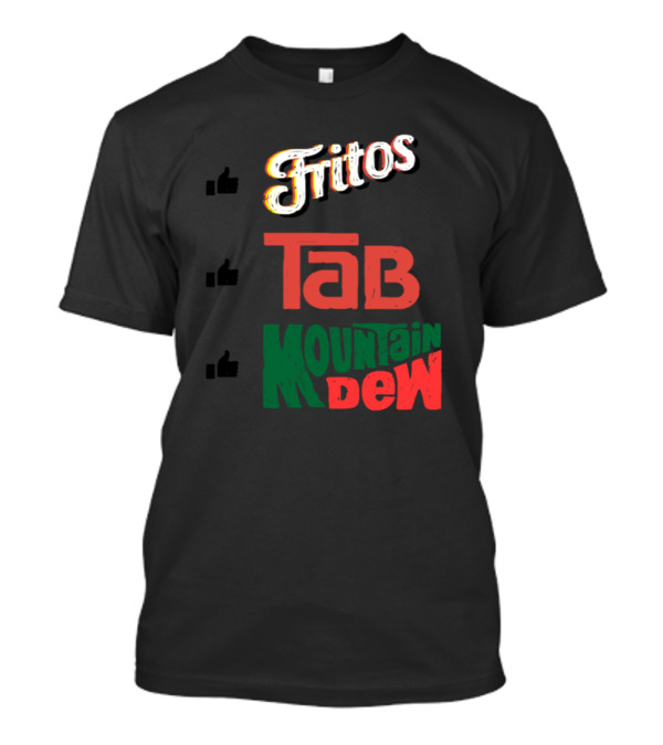 Fritos Tab Mountain Dew Thumbs Up Retro Nostalgia T-Shirt