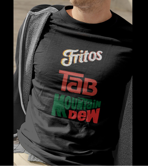 Fritos Tab Mountain Dew Thumbs Up Retro Nostalgia T-Shirt