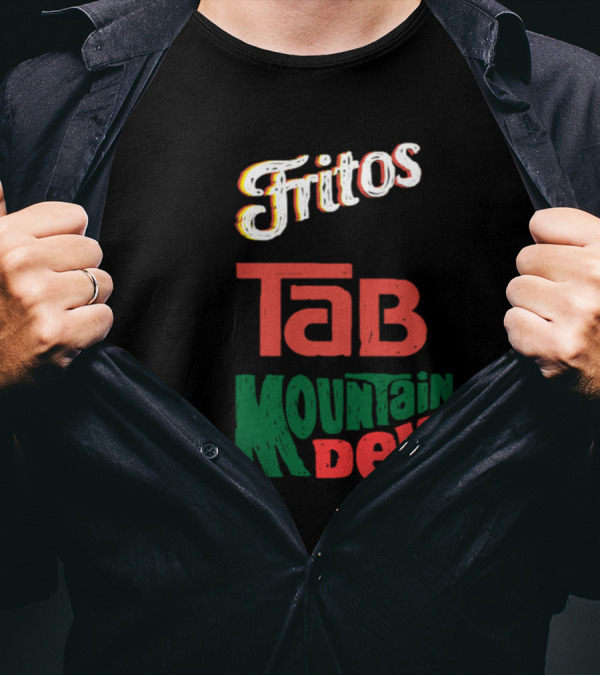 Fritos Tab Mountain Dew Thumbs Up Retro Nostalgia T-Shirt