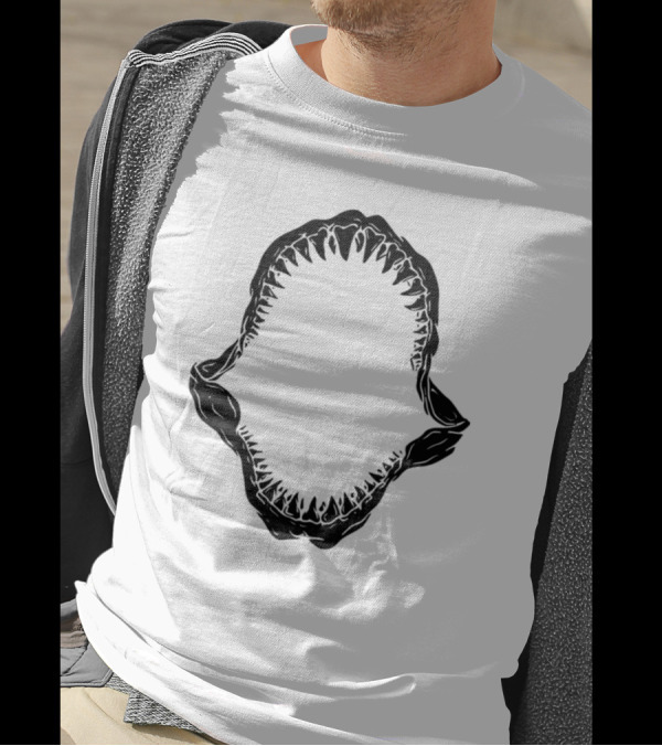 Awesome Shark Skeleton Jaws T-Shirt