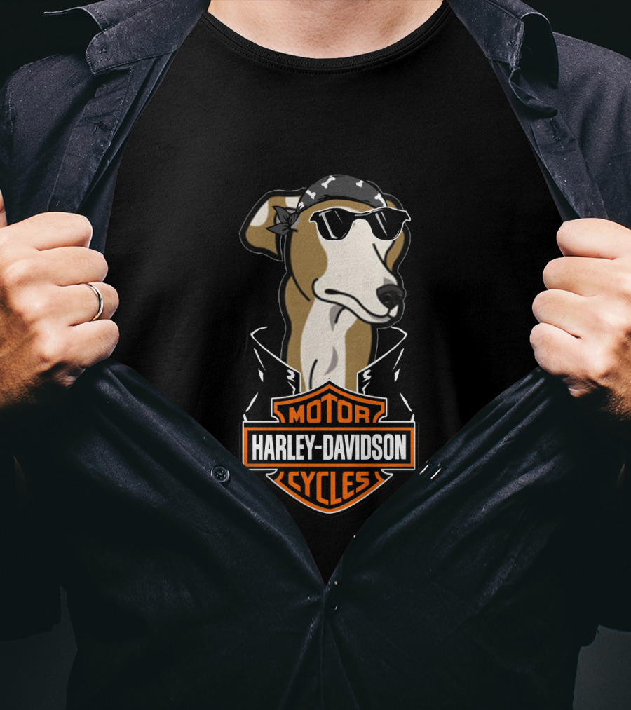 Greyhounds Harley Davidson Motorcycles T-Shirt