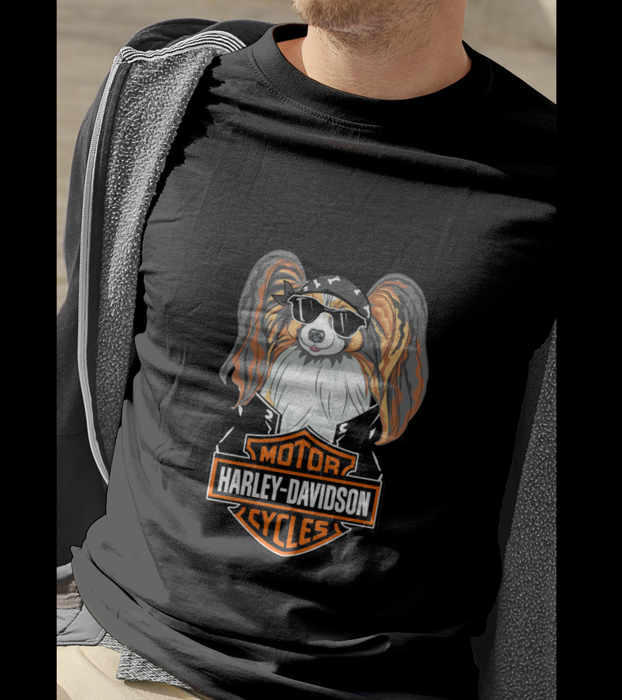 Harley Davidson Motor Cycles Papillons T-Shirt