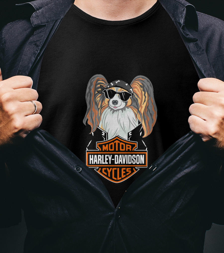 Harley Davidson Motor Cycles Papillons T-Shirt