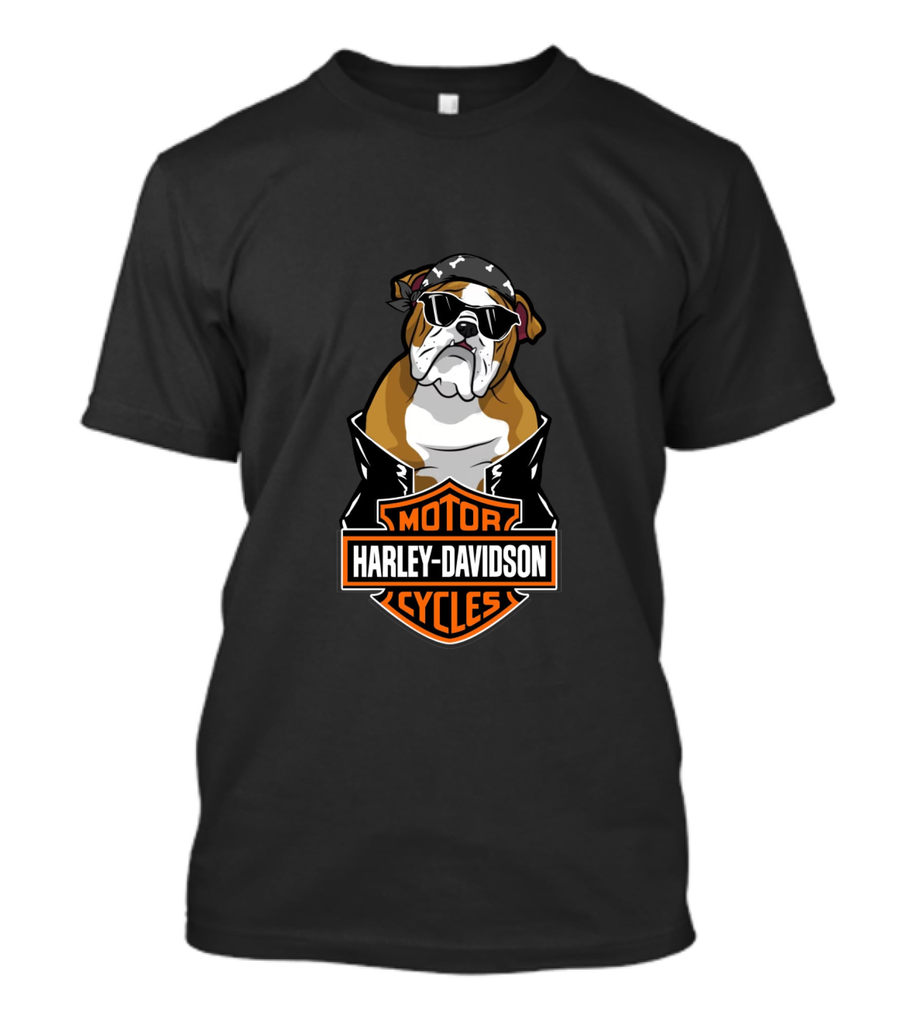 Harley Davidson Bulldog Biker Motorcycles T-Shirt