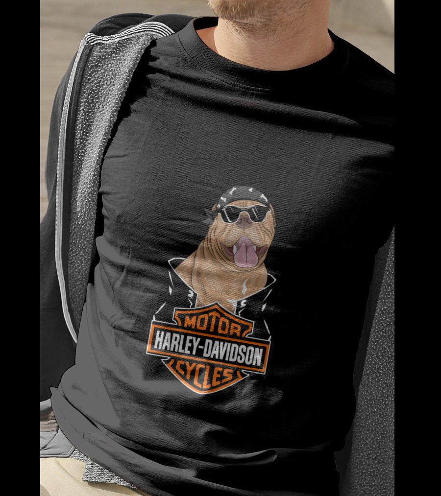 Harley Davidson Biker Mastiff Motorcycles T-Shirt