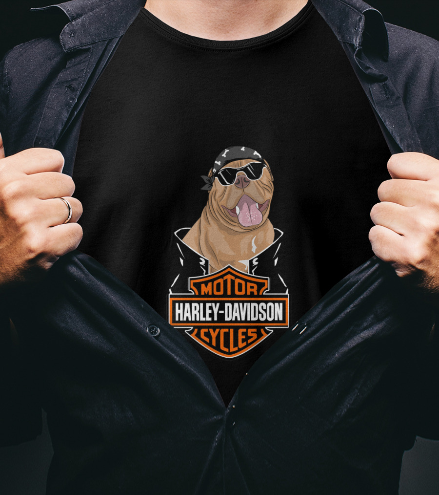 Harley Davidson Biker Mastiff Motorcycles T-Shirt