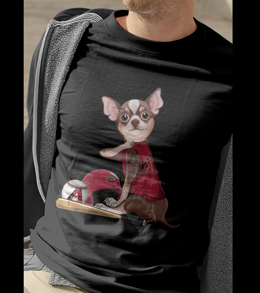 Arizona Diamondbacks Chihuahua Baseball Fan Gear T-Shirt