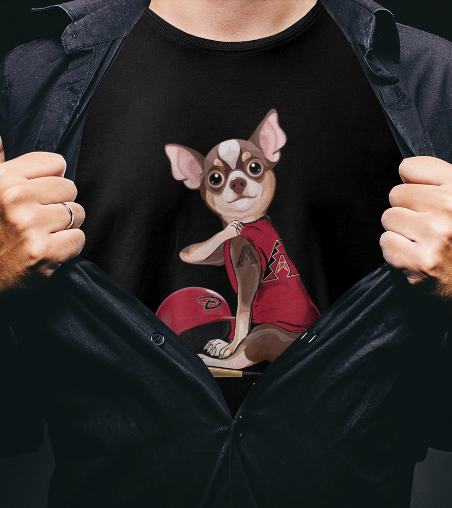 Arizona Diamondbacks Chihuahua Baseball Fan Gear T-Shirt