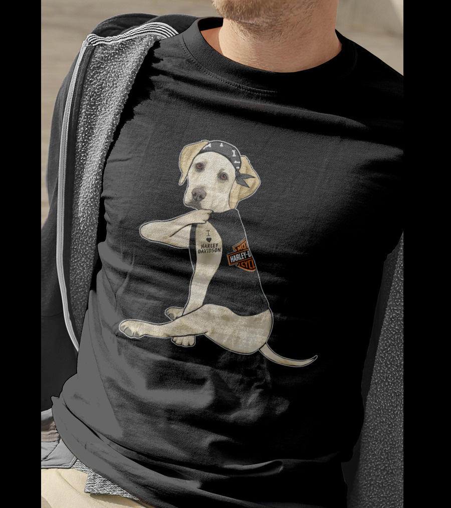 Labrador Retriever Harley Davidson Biker Pup T-Shirt