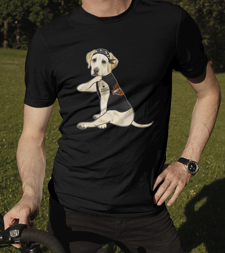 Labrador Retriever Harley Davidson Biker Pup T-Shirt