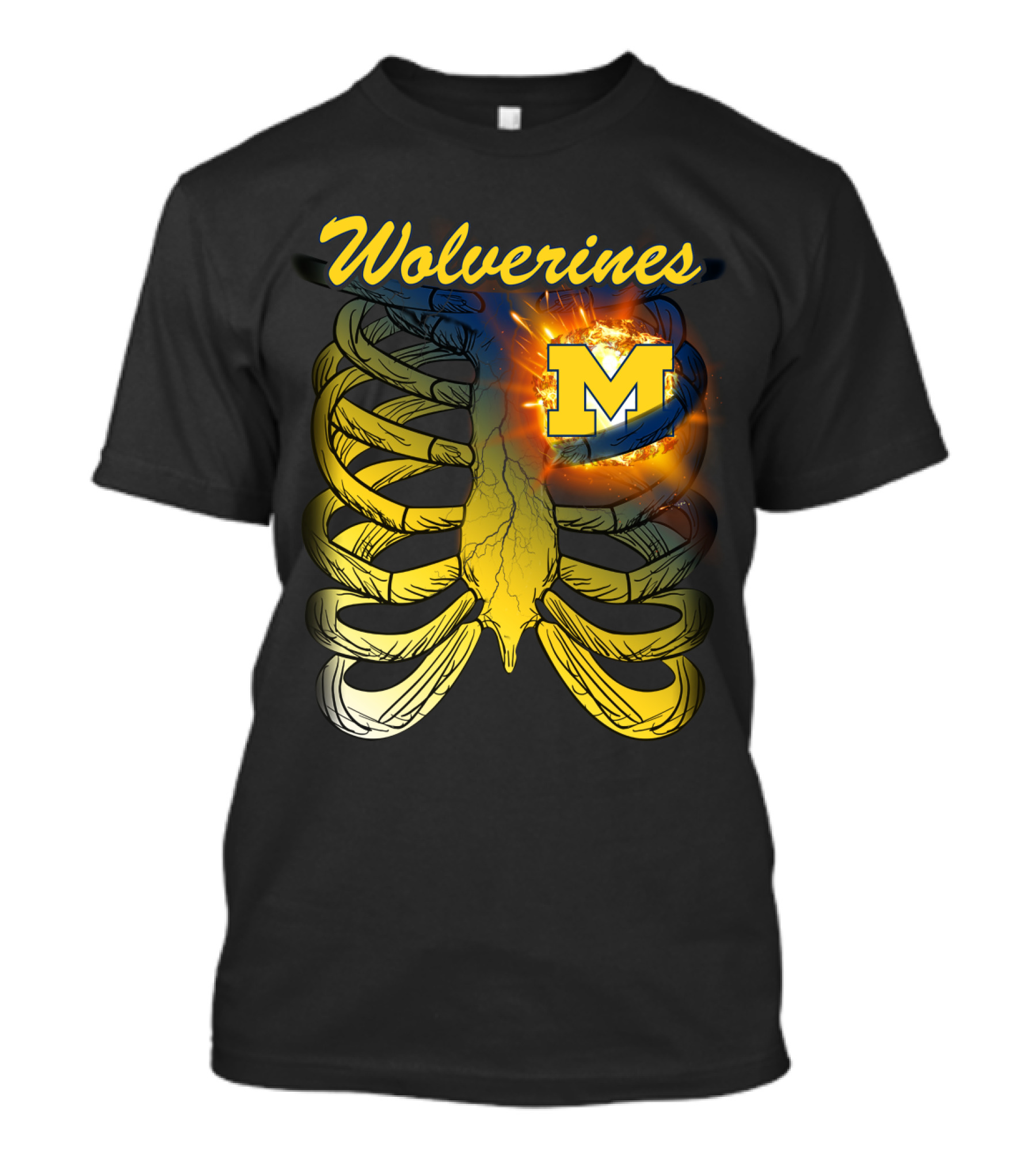 Wolverines M Logo In Ribcage T-Shirt